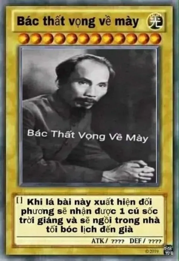 meme thất vọng bác hồ 