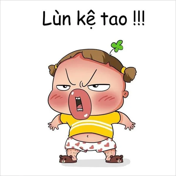 meme tức giận lùn kệ tao 