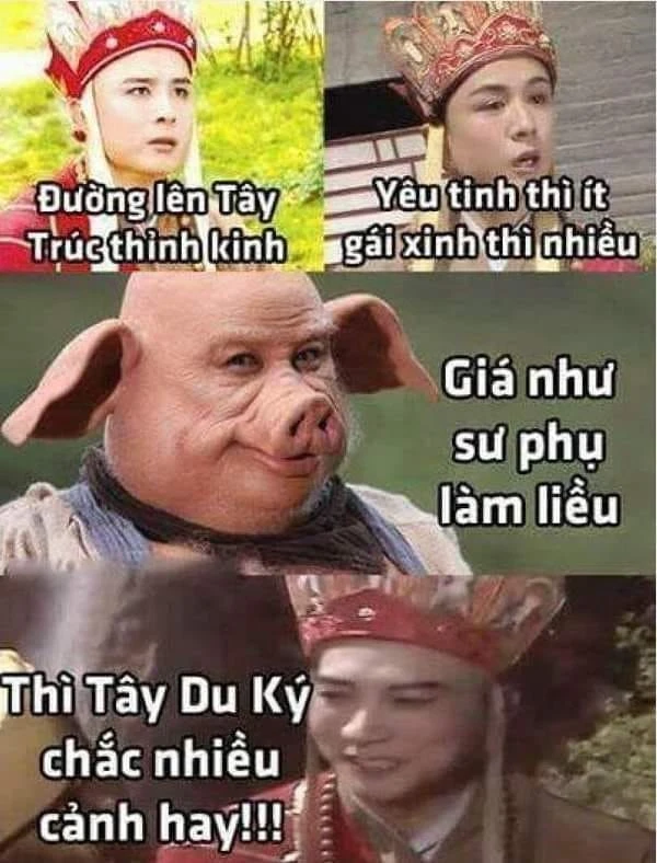 Nhân vật Tây Du Ký trong ảnh chế meme