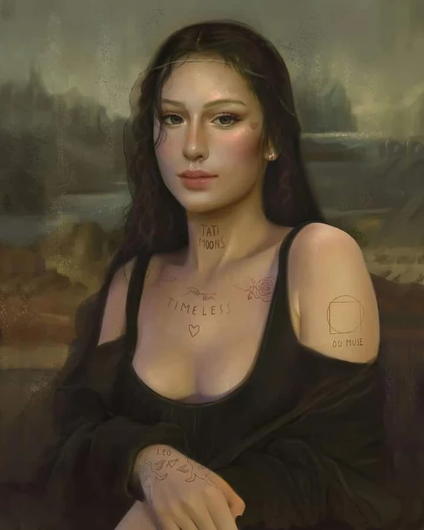 ảnh mona lisa meme xinh đẹp