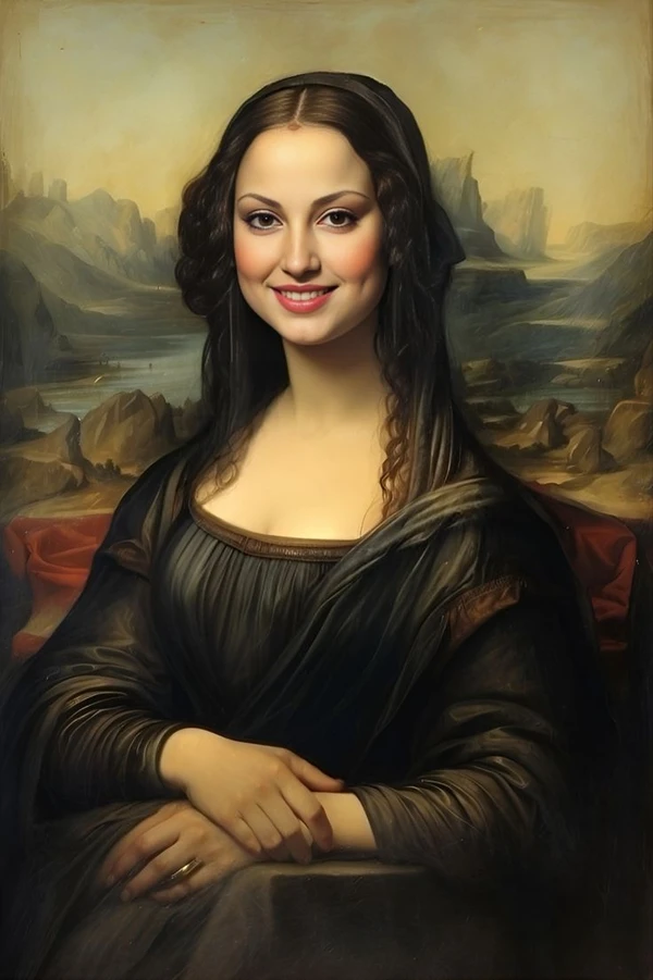 mona lisa meme xinh xắn