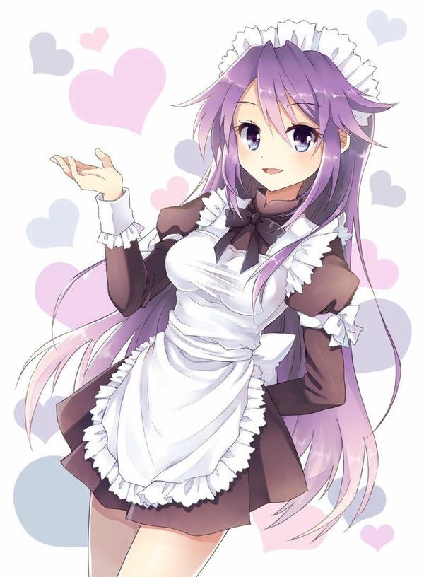 Ảnh anime nữ mặc đồ hầu gái dịu dàng