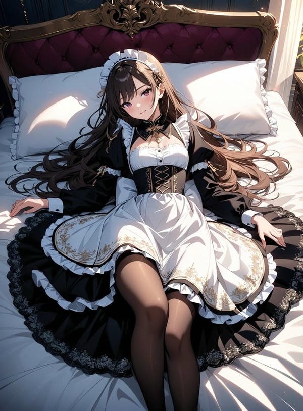 Ảnh anime nữ mặc đồ hầu gái quyến rũ