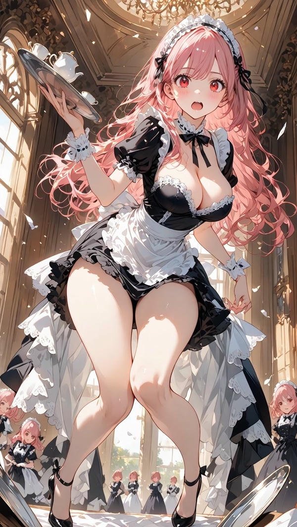 Ảnh anime nữ mặc đồ hầu gái yandere