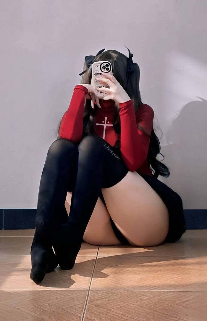 Ảnh Tohsaka Rin hentai cosplay ngực to mê hoặc
