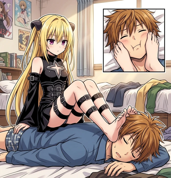 Hình Konjiki no Yami haiten không che