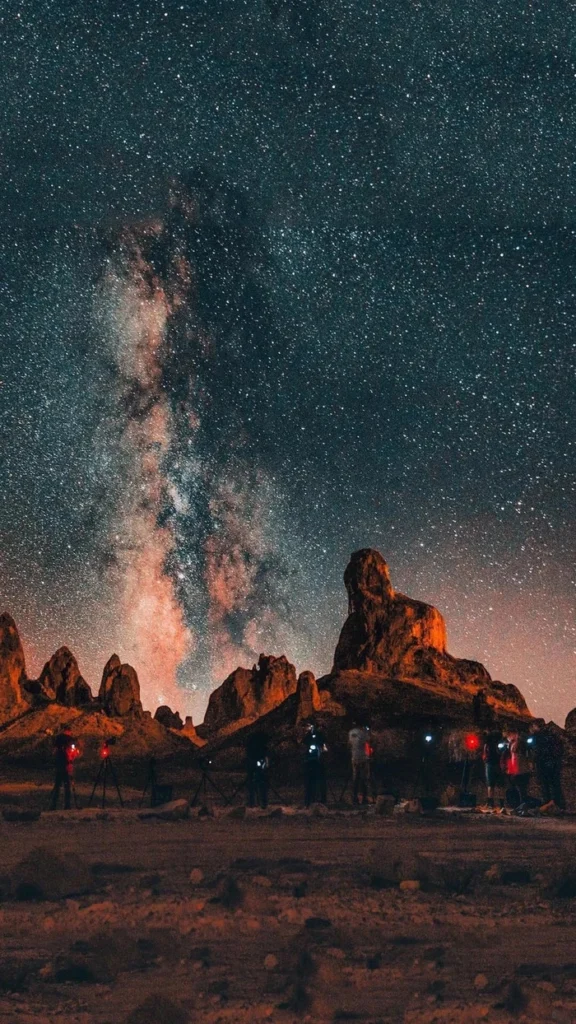 Hình nền bầu trời sao đêm huyền ảo và lãng mạn