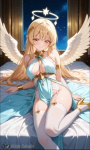 Nữ thần Shiina Mahiru hentai nội y mỏng manh đầy mê hoặc