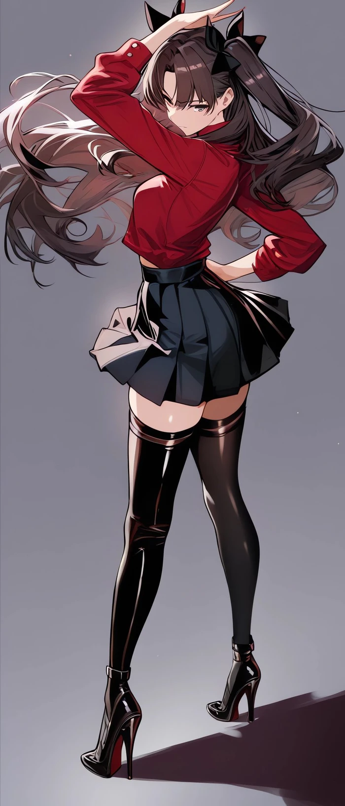 Tohsaka Rin hentai anime vòng một khủng không che