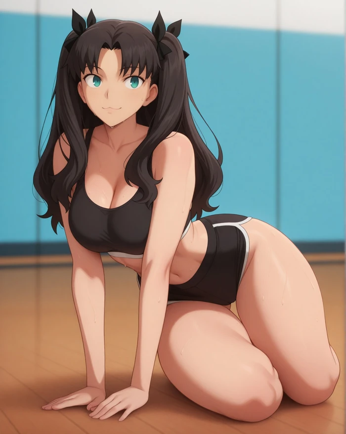 Tohsaka Rin hentai nude vòng ba hoàn mỹ