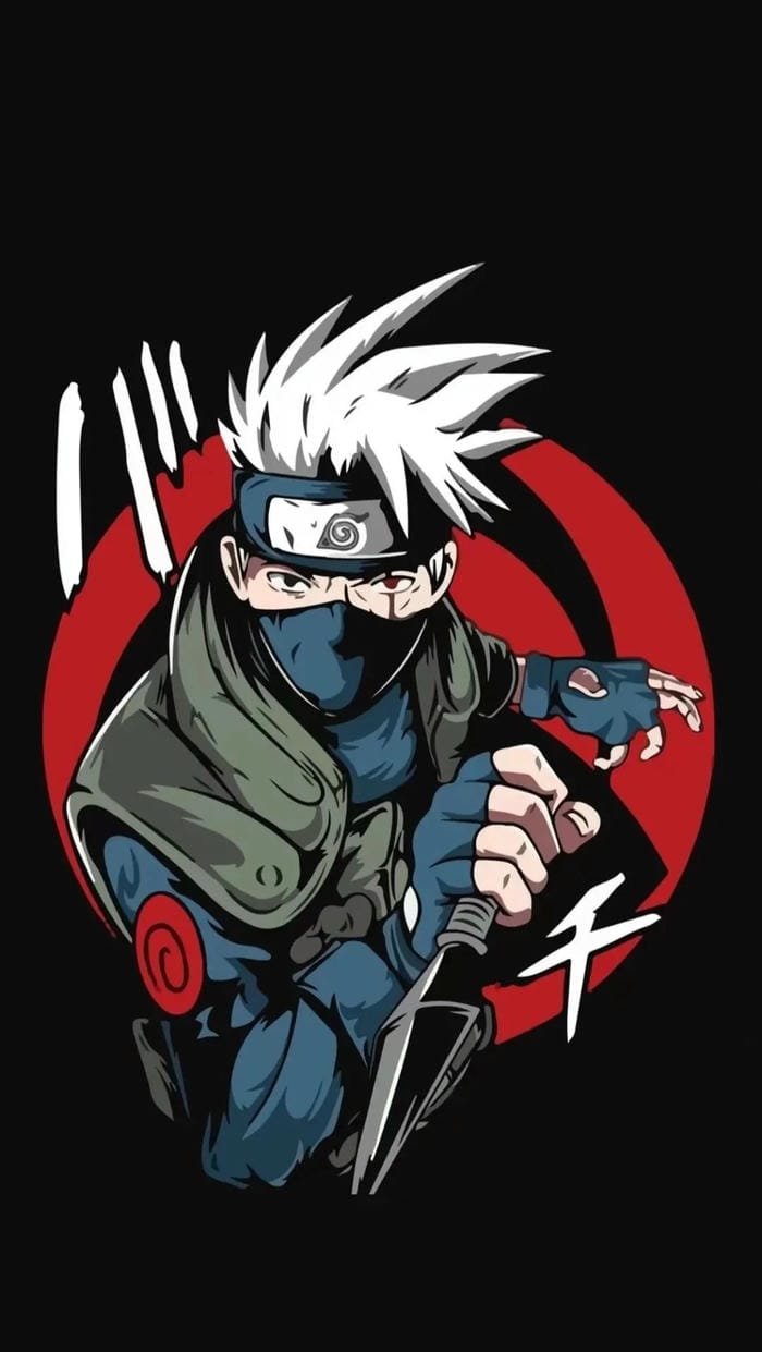 hình nền Kakashi tối giản