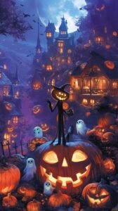 hình nền halloween dễ thương