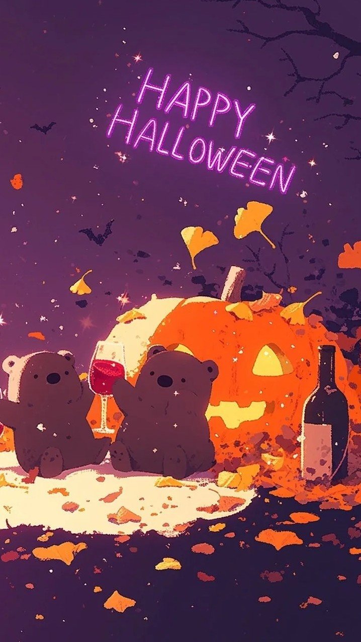 hình nền halloween happy