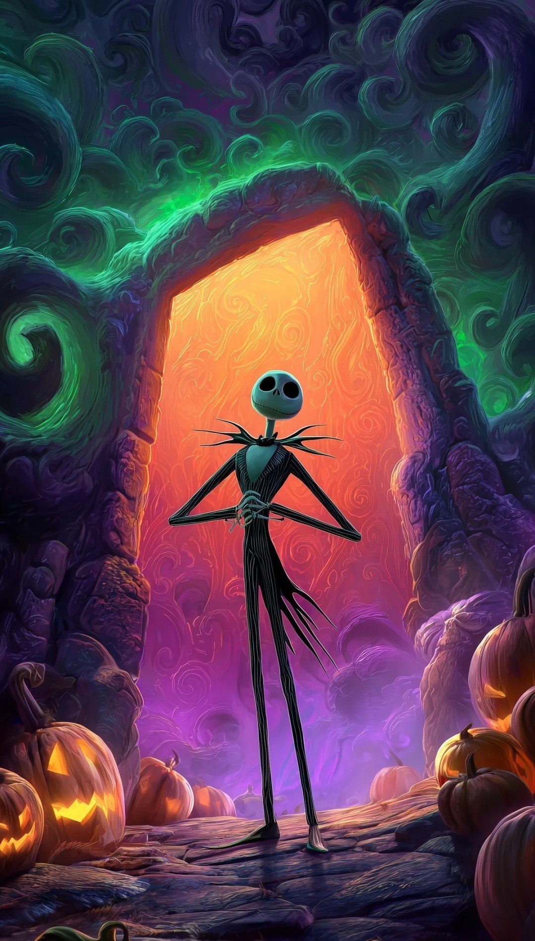 hình nền halloween người xương