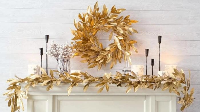 hình nền lá nguyệt quế vàng