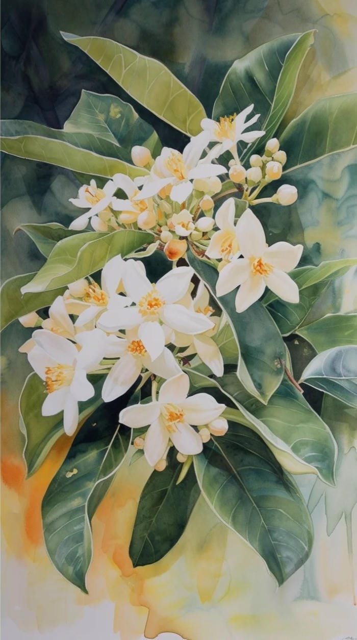 hình nền lá nguyệt quế xanh