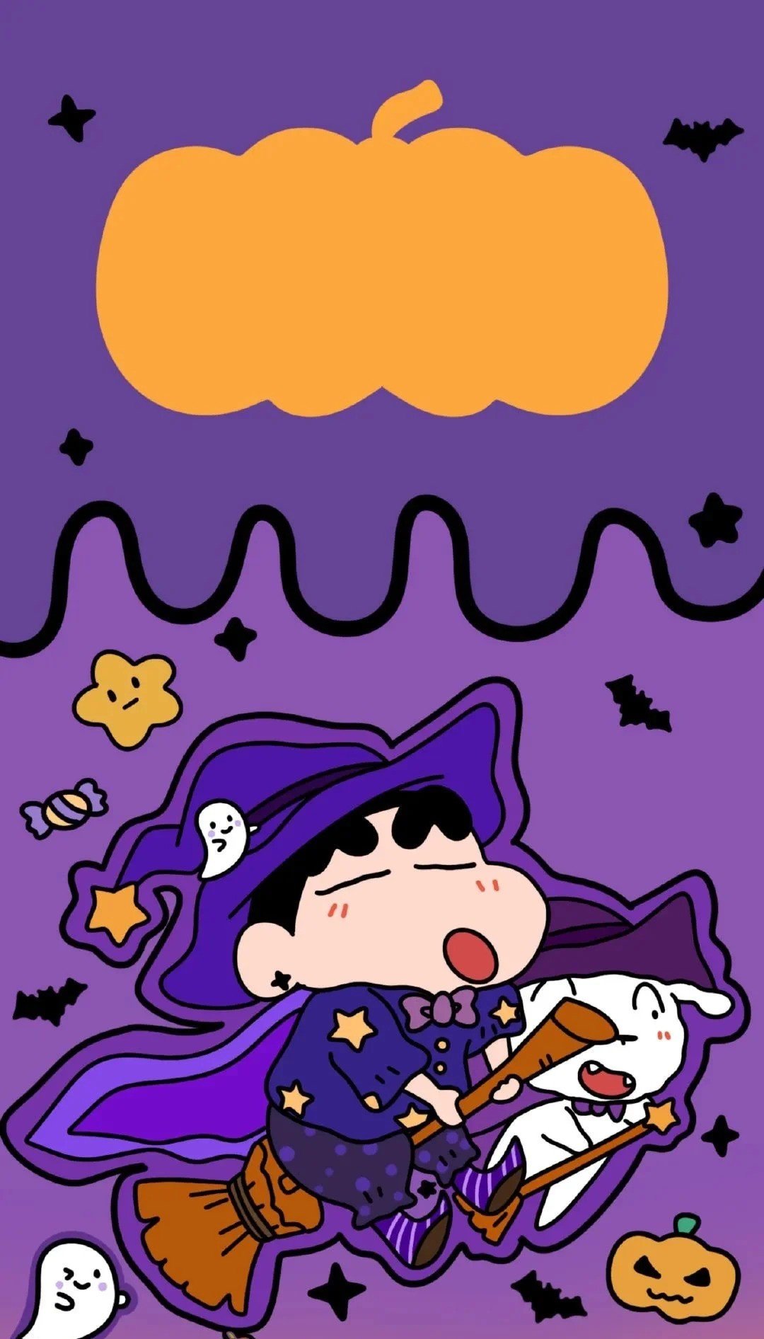 phông nền halloween đáng iu Shine