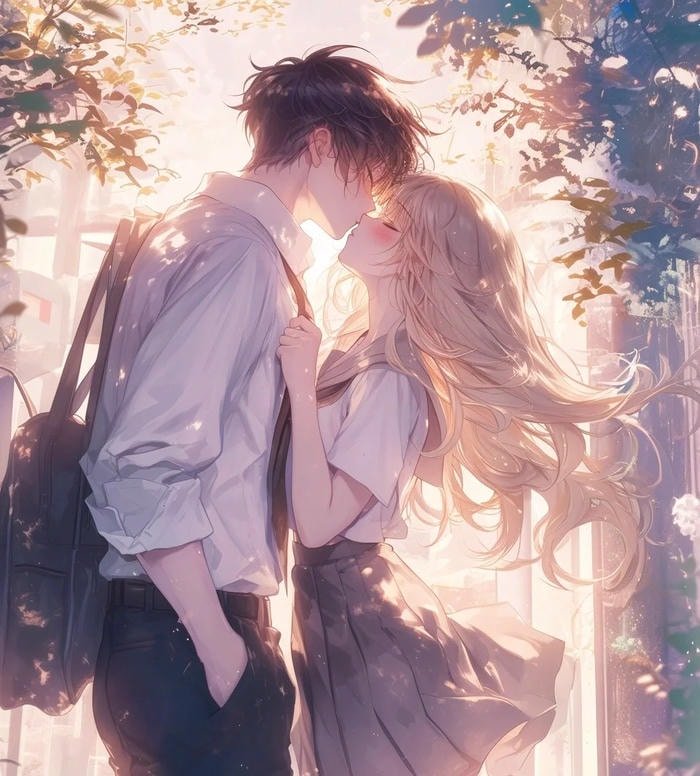 ảnh anime hôn nhau