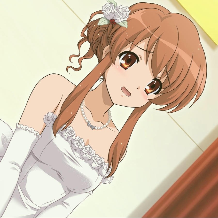 ảnh cặp đôi cưới anime cực dễ thương