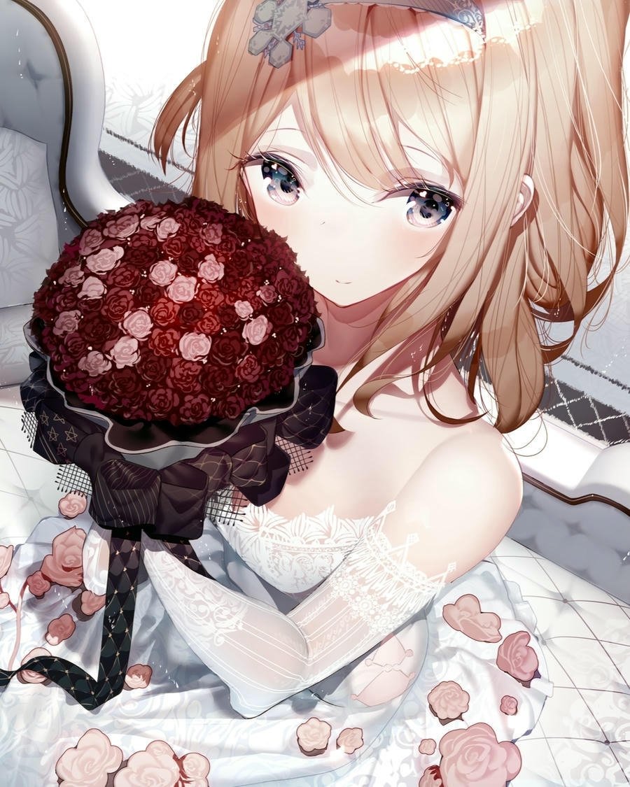 ảnh minh họa cưới anime