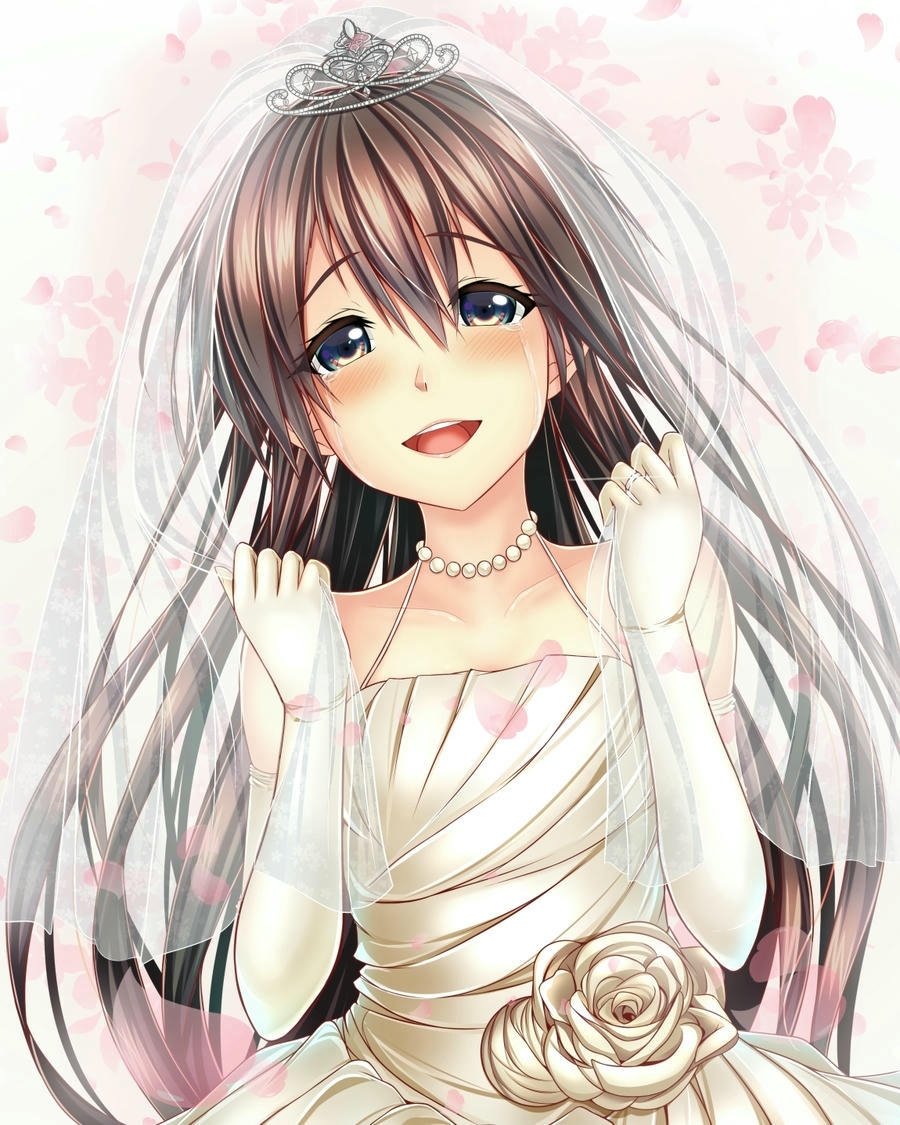 ảnh nền đẹp cưới anime