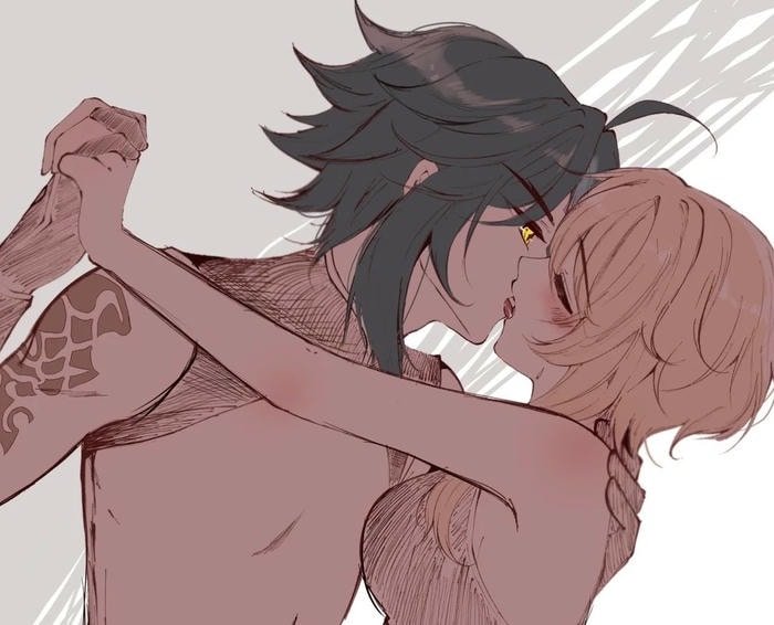 anime cặp đôi hôn nhau