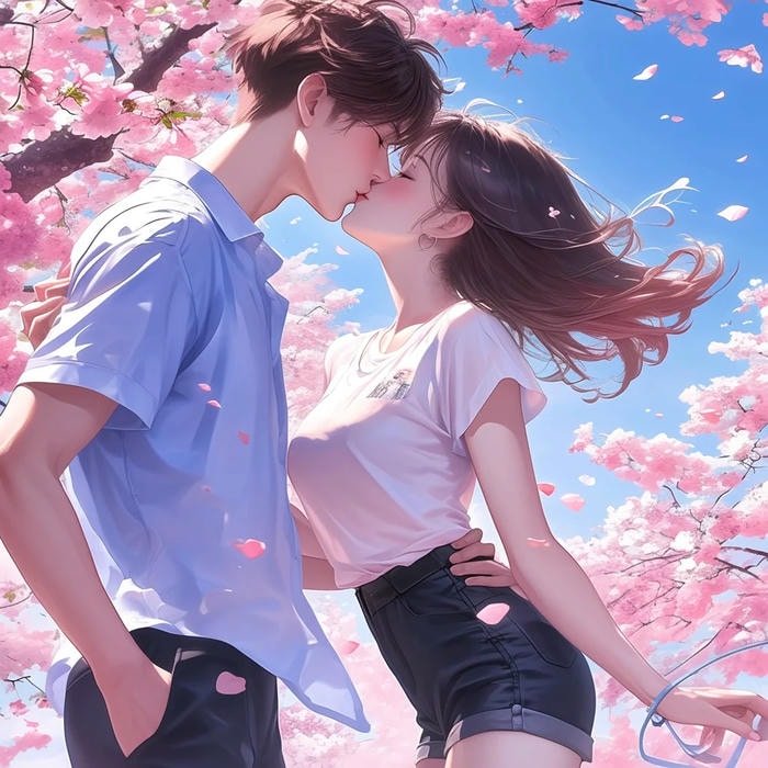 anime couple lãng mạn