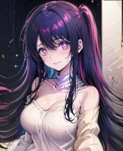 bức anime nữ nhẹ nhàng