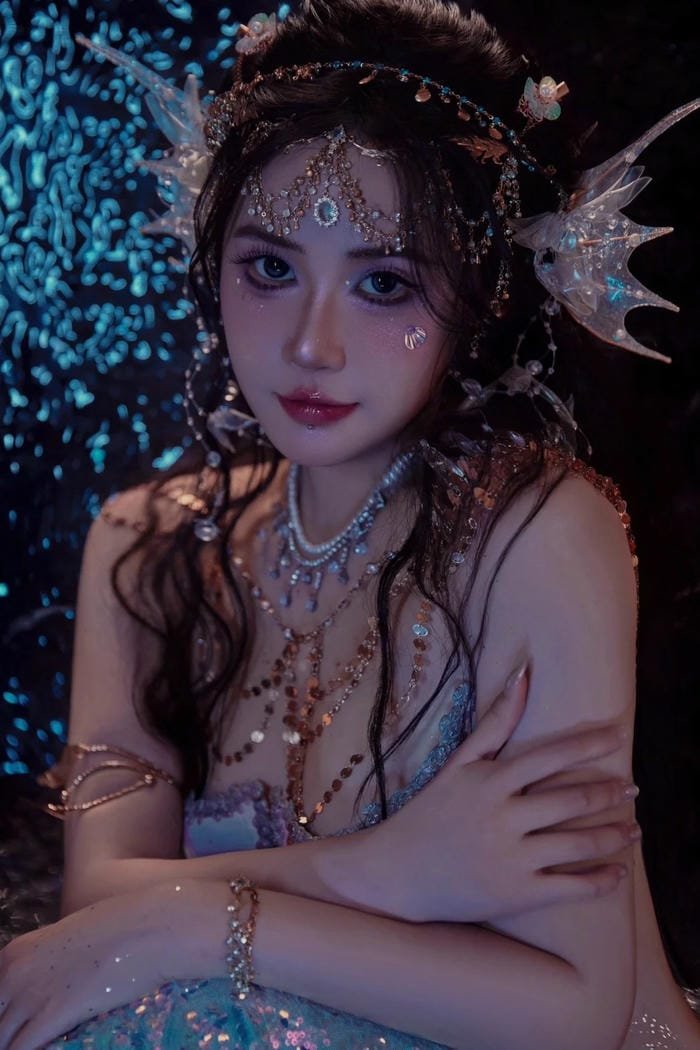 cosplay nàng tiên cá cosplay lộng lẫy