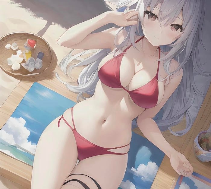 gái anime mặc đồ tắm đẹp