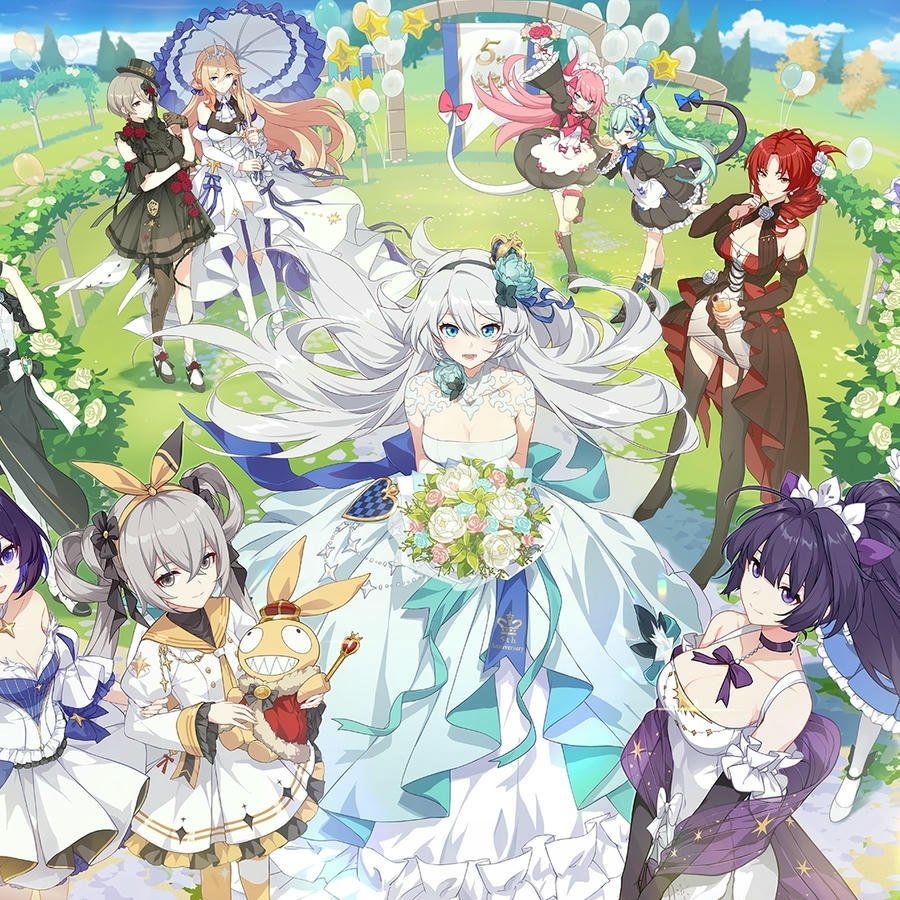 hình ảnh cưới anime lãng mạn