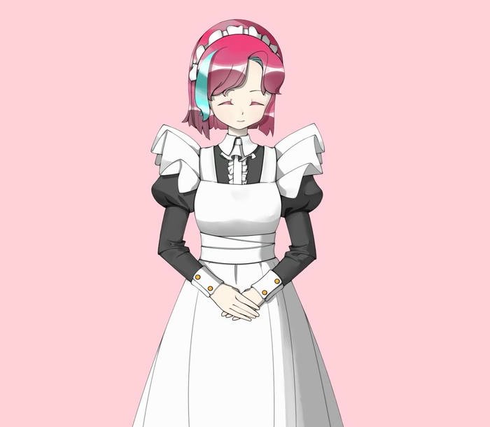 hình anime hầu gái cute