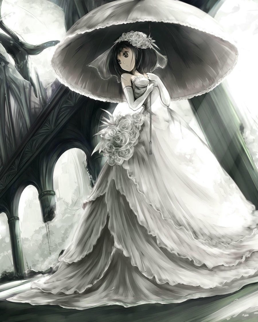 hình cưới anime cute