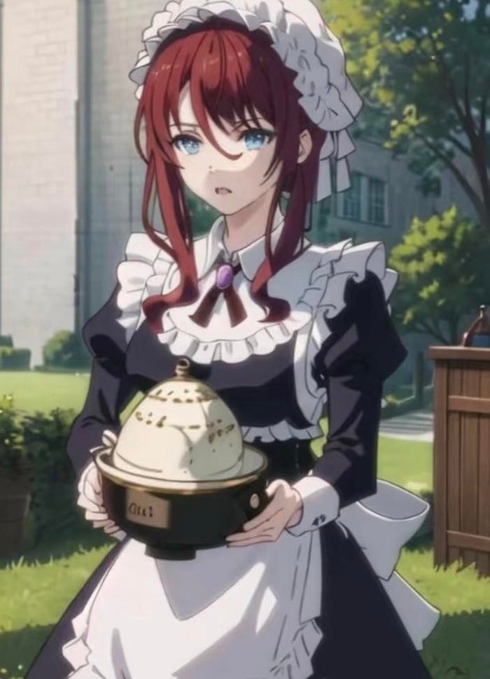 hình maid anime đáng yêu