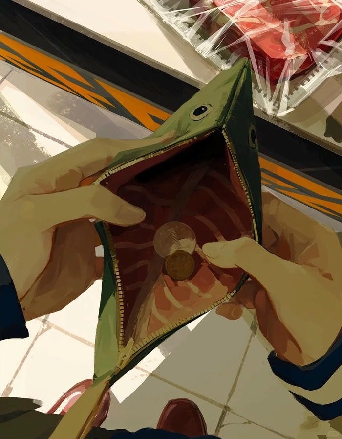 meme ví rỗng hài