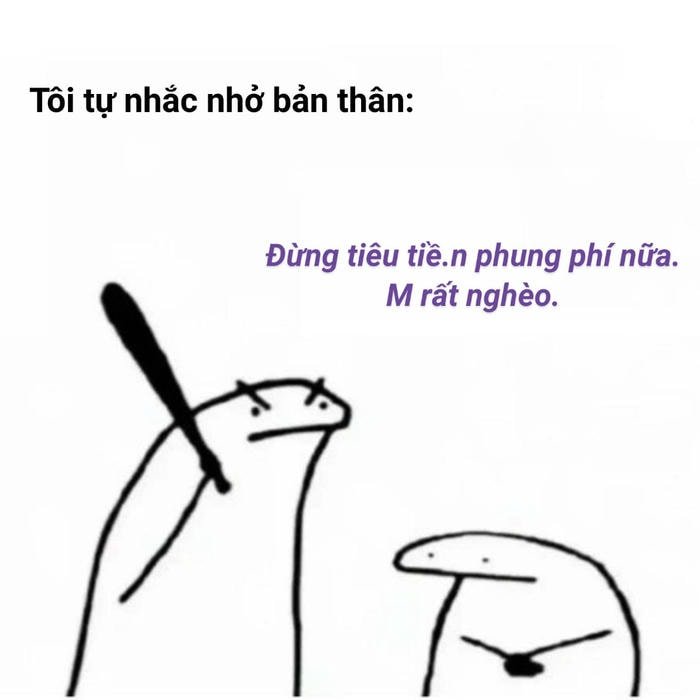 meme ví trống trơn