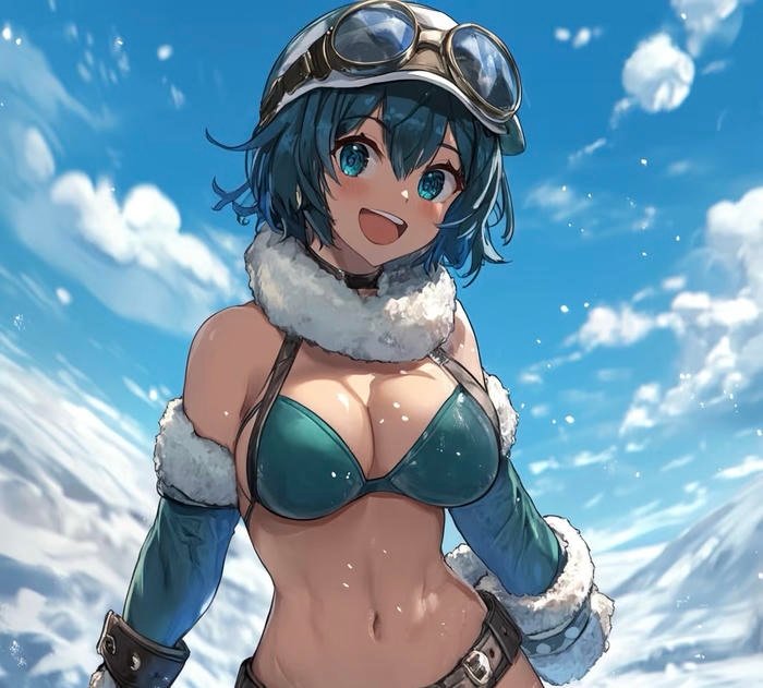 vẻ đáng yêu gái anime bikini