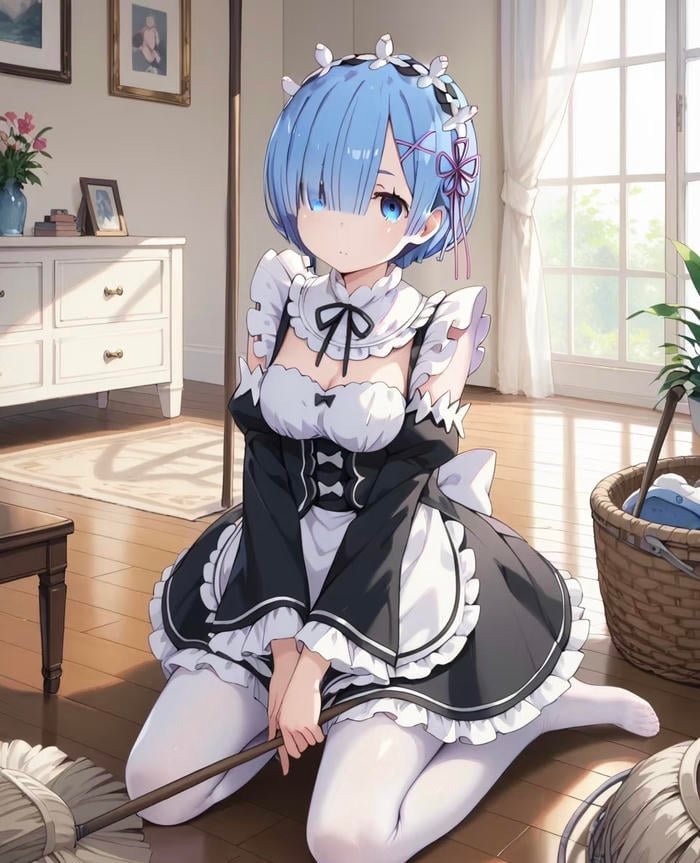 vẻ dịu dàng maid anime
