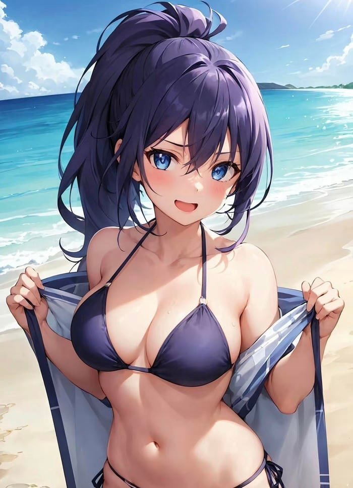 vẻ gợi cảm trong anime bikini