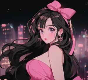 vẻ ngọt ngào anime nữ