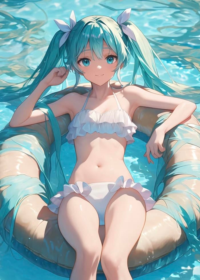 vẻ nữ tính anime bikini