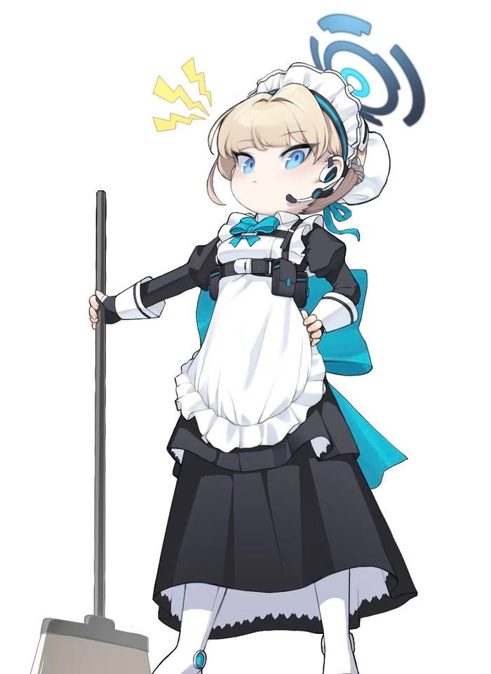 vẻ trong sáng anime nữ maid