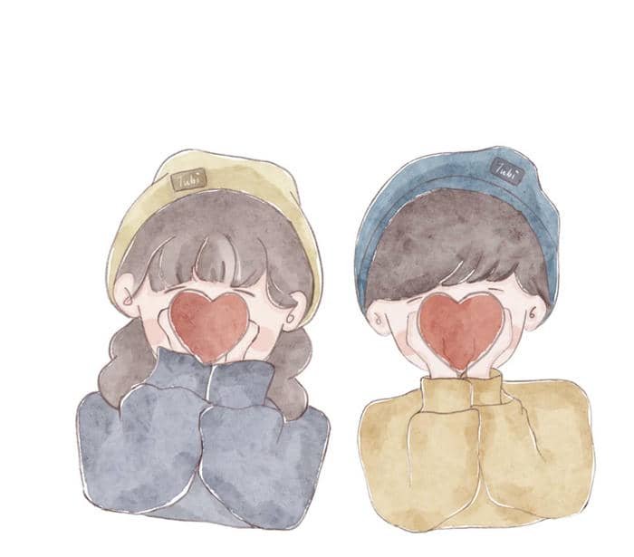 Ảnh cặp đôi chibi cực yêu