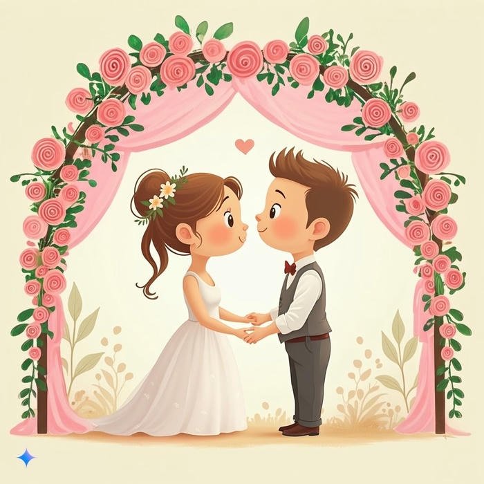 Chibi cưới dáng thấp dễ thương