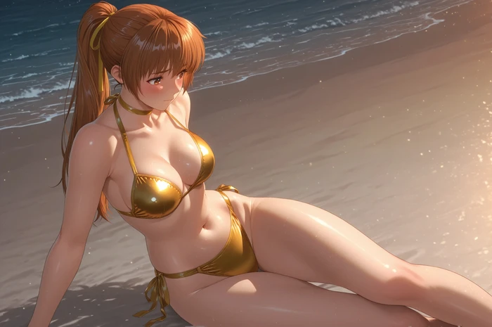 Gái anime không che khoe thân hình hoàn mỹ