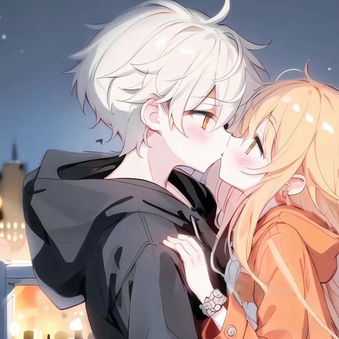 Hình avatar đôi anime đáng yêu dễ thương