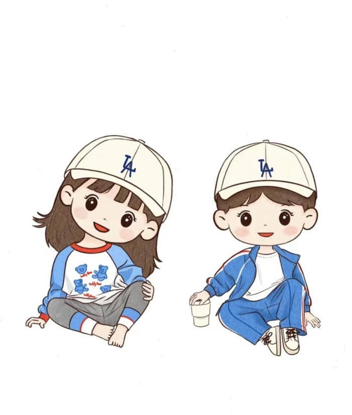 Hình cặp đôi chibi yêu nhau ngọt ngào