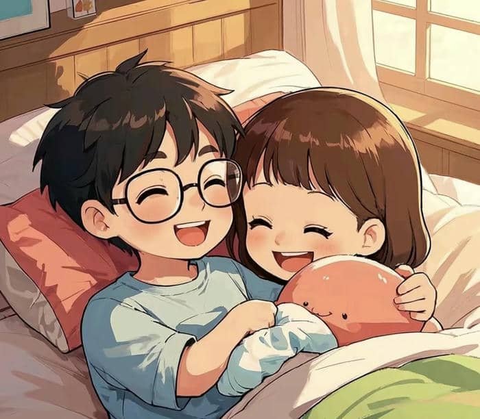 Hình chibi cặp đôi cute cực xinh