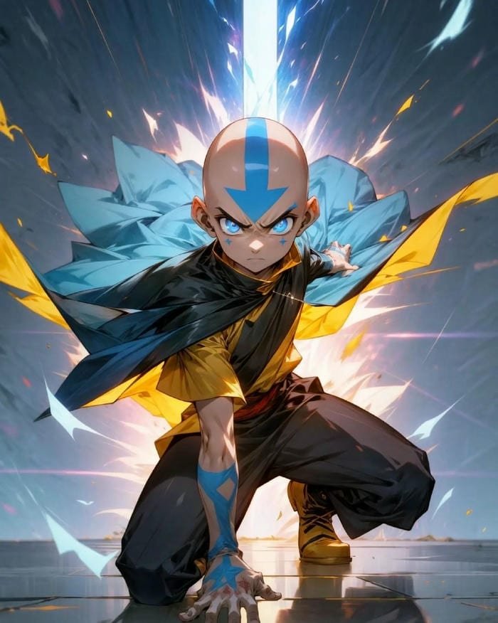 Hình cổ điển Airbender The Last Avatar đẹp dữ dội