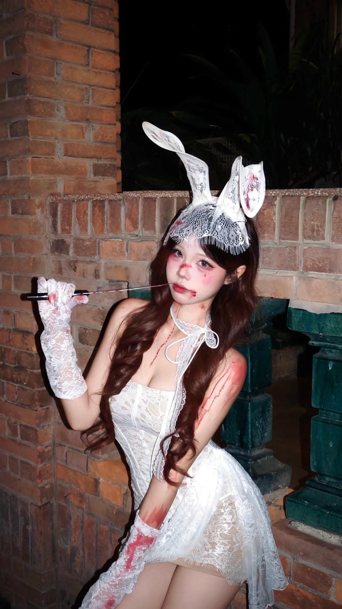 Hình cosplay thỏ siêu xinh đáng yêu